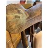 Image 7 : Wooden Rocking Chair With Turned Spindles, Gold Detailing, Cushion Backrest