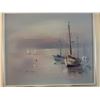 Image 4 : Seascape Painting Signed by Artist G. Stafrace, Framed, 48x42 cm