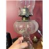Image 2 : Aladdin Model 23 Clear Glass Oil Lamp with Chimney and Burner