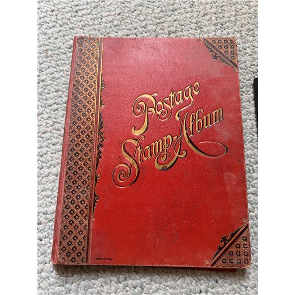 Two Vintage Postage Stamp Albums With Worldwide Stamps Including Germany