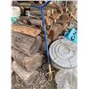 Image 2 : Garden Weasel Rotary Cultivator with Blue Handle and Metal Tines