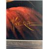 Image 3 : Rivera Signed Velvet Painting Nude Embrace 60x90cm Framed
