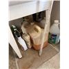 Image 7 : Cleaning Products, Wooden Boards, Blue Tote, Shelving and Sink Lot