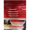 Image 2 : Red Metal Multi-Drawer Tool Chest with Tools and Decals