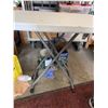 Image 2 : Folding Plastic Utility Table With Metal Legs, 30" x 20"