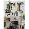 Image 7 : Garage Lot With Assorted Hand Tools, Hardware, Spray Lubricants, and Adhesives