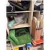 Image 10 : Workshop Lot: Hand Tools, Safety Gear, Light Bulbs, Manuals, and Small Parts