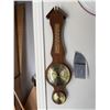 Image 1 : Wooden Wall Barometer with Thermometer and Hygrometer Brass Dials