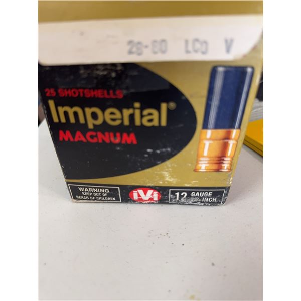 Imperial Magnum 12 Gauge Shotgun Shells, Mixed Colours, Partial Box