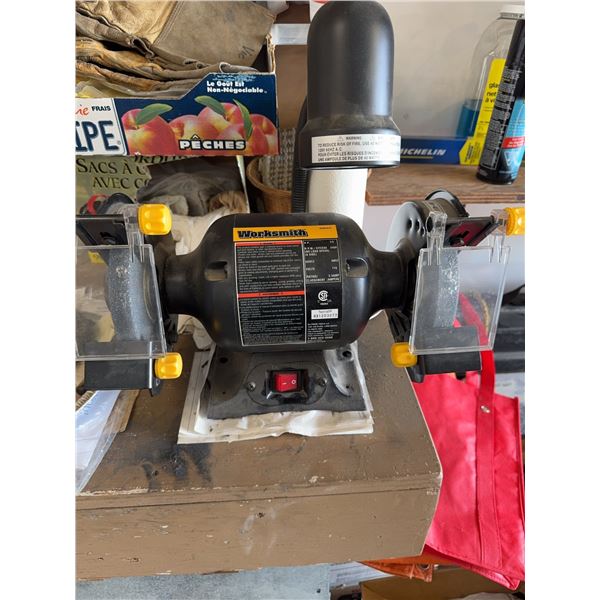 Worksmith Bench Grinder Model #600437 3.5 Amp 6-Inch 3450 RPM 115V