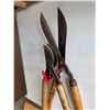Image 2 : Vintage Wooden Handle Hedge Shears with Steel Blades