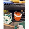 Image 3 : Household and Garage Items Including Sleeping Bag, Cooler, and Storage Bins
