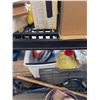 Image 3 : Garage Lot With Tools, Storage Bins, And Household Items