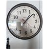 Image 1 : Bates Quartz Wall Clock With Black Frame and White Face