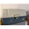 Image 1 : Plano Tackle Box with Mixed Fishing Lures, Hooks, Bobbers, and Accessories