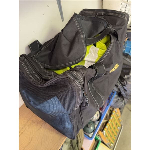 Gold's Gym Black Sports Duffel Bag with Zippered Pockets