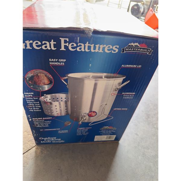 Masterbuilt Outdoor Aluminum Fish Fryer Set With 30 Quart Pot And Accessories