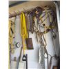 Image 1 : Garage Tools Lot: Chains, Ropes, Shovels, Brush, Cables, and Metal Parts