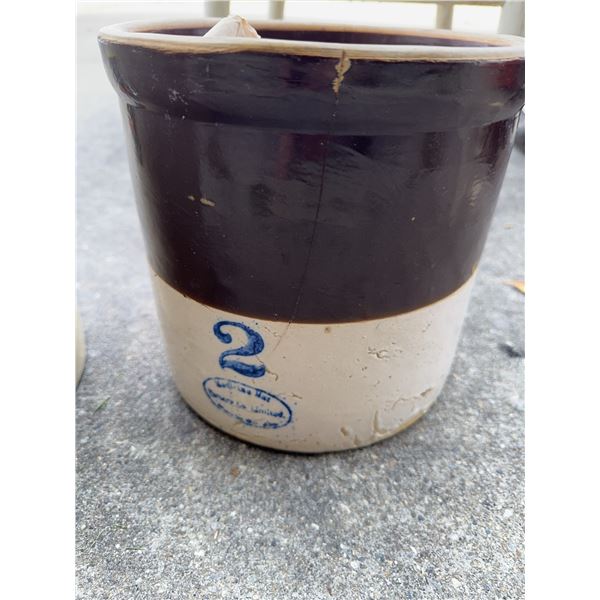 Red Wing Union Stoneware 2 Gallon Brown Top Crock
