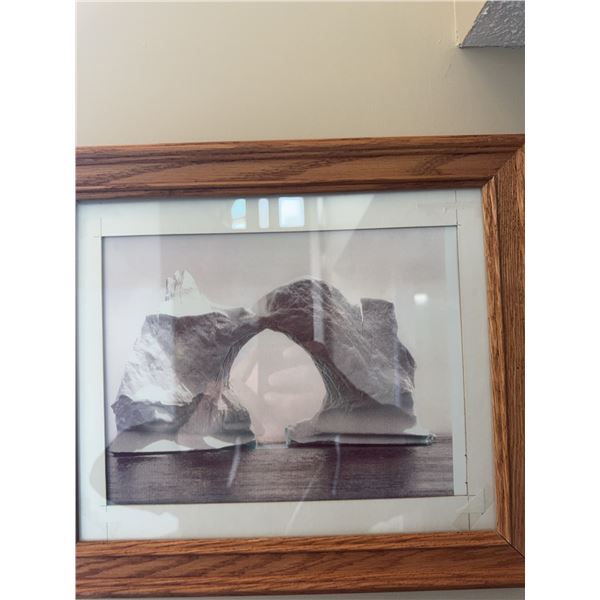 Framed Photographs of Iceberg Arch Formation, Set of 2