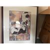 Image 2 : Framed Watercolour Painting Boy Milking Cow Signed Lower Right