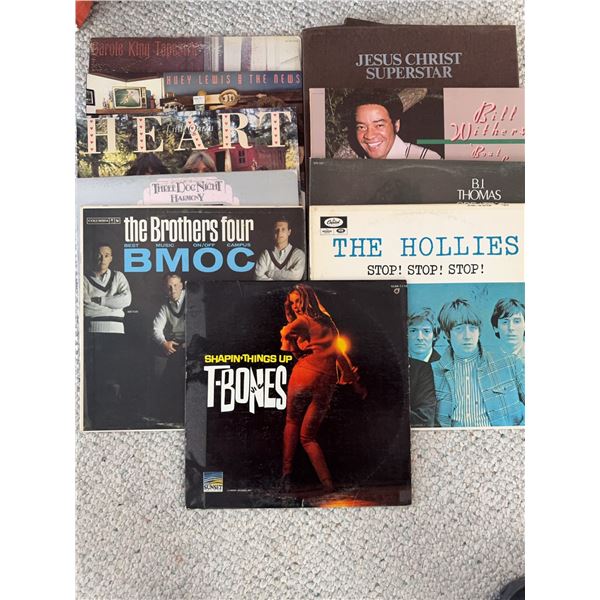 9 Classic Rock, Pop, Jazz, And Musical Vinyl Records Assorted Artists