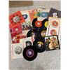 Image 1 : Vintage 45 RPM Vinyl Records Including The Rolling Stones Jumpin' Jack Flash