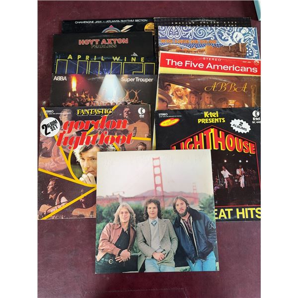 Classic Rock, Pop, and Folk Vinyl LP Records, Various Artists