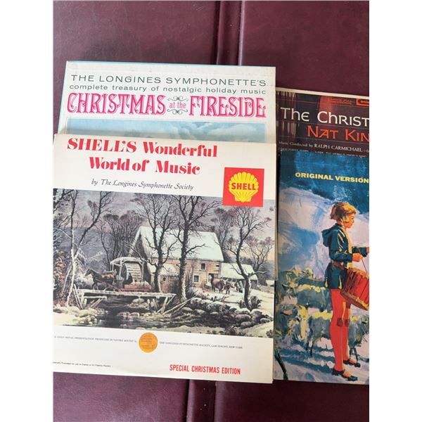 4 Vintage Christmas Vinyl LPs Holiday Collection