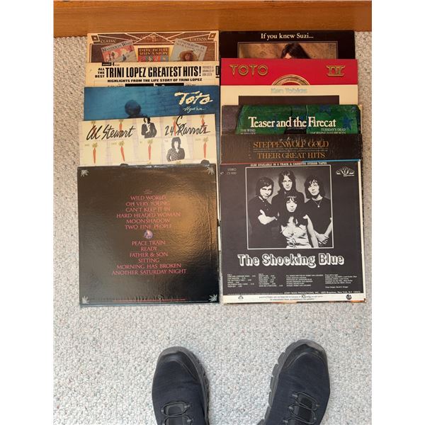 10 Classic Rock and Pop Vinyl LPs Featuring Trini Lopez, Toto, Al Stewart