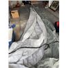 Image 3 : Large Grey and White Boat Cover or Tent Tarp with Straps