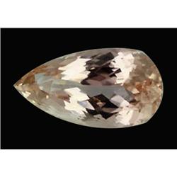 10.70ct Flawless Pear Cut Natural Imperial Pink Kunzite Appraisal Estimate $4280 (GEM-17915)