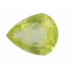 31.4ct Rare Yellow Citrine Gem Pear Cut Appraisal Estimate $5495 (GEM-20710)