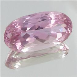 28.46ct Patroke Pink Kunzite Oval Appraised $14k (GEM-18139)