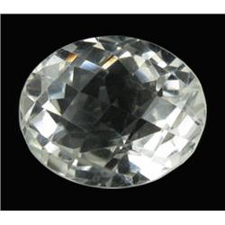 31.2ct Ultimate Flawless Quartz Crystal Gem Oval Checker Cut (GEM-21601)