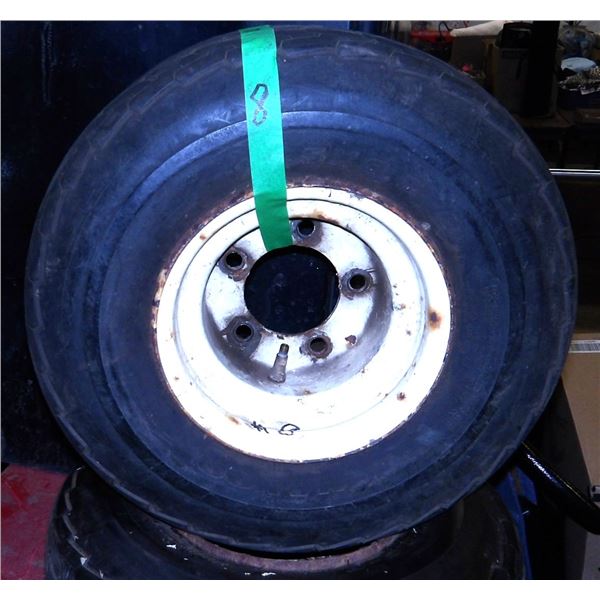 2 - 18.5 X 8.5 X 8 TRAILER TIRES & RIMS (GOOD CONDITION)
