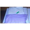 Image 2 : UNCLAIMED STORAGE:  PURPLE FLEECE (APPROX. 60" X 30") & WHITE FLEECE (APPROX. 60" X 30")