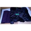 Image 2 : UNCLAIMED STORAGE:  1 BUNDLE PURPLE FABRIC & 3 BUNDLES BLACK FABRIC