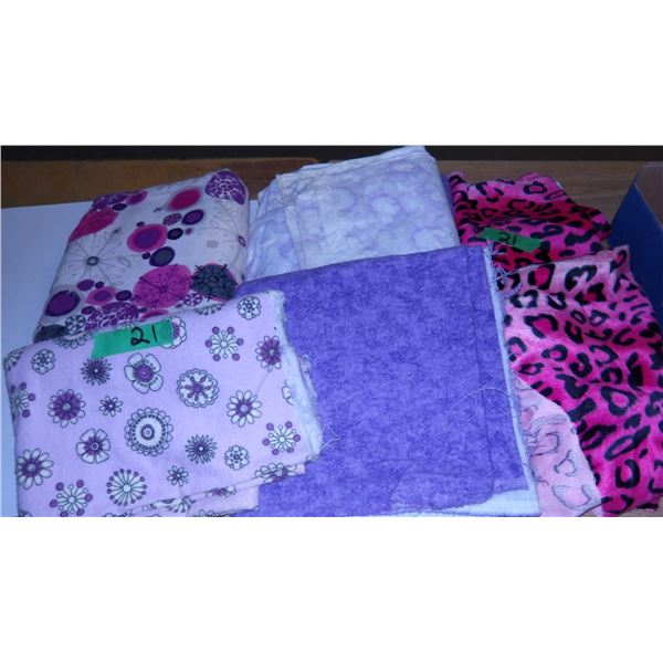 UNCLAIMED STORAGE:  6 BUNDLES ASSORTED FABRIC