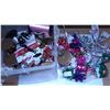 Image 1 : UNCLAIMED STORAGE:  RUBBERMAID TOTE C/W ASSORTED BOWS