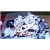 Image 1 : UNCLAIMED STORAGE:  RUBBERMAID TOTE C/W LACE & RIBBON