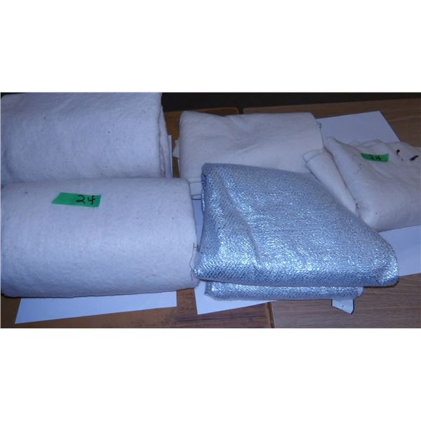 UNCLAIMED STORAGE:  3 LARGE BUNDLES OF FLANNEL MATERIAL