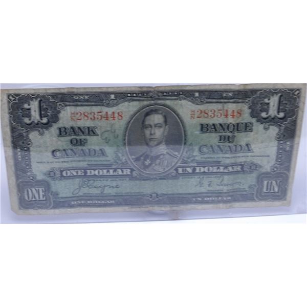 1937 CANADA KING GEORGE VI LAST OF $1 BILLS