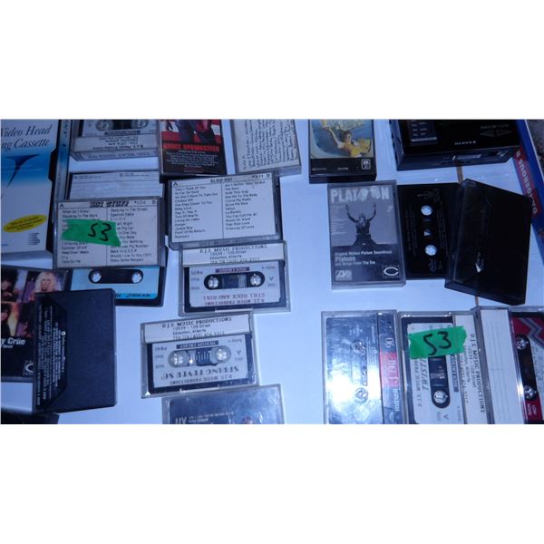 UNCLAIMED STORAGE:  BOX C/W VHS MOVIES, CASSETTES, ETC