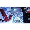 Image 3 : UNCLAIMED STORAGE:  BOX C/W FLARES, CPS POWER AMP, HOCKEY PUCKS, ETC