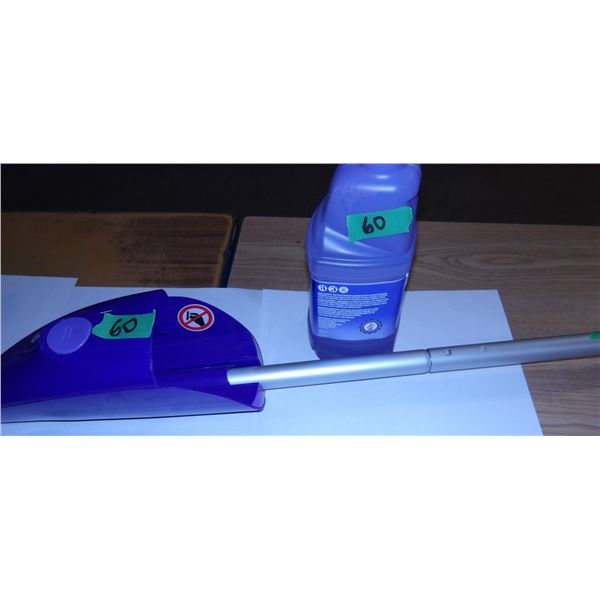 UNCLAIMED STORAGE:  SWIFTER C/W JUG OF CLEANER