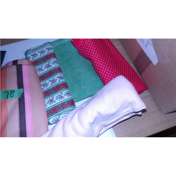 BOX C/W SEWING MATERIAL