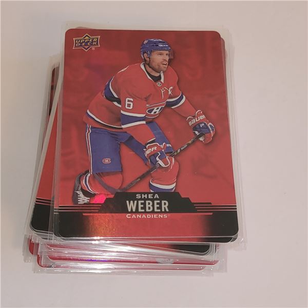 LOT OF 50 UPPER DECK DIE CUT RED TIM HORTONS HOCKEY CARDS