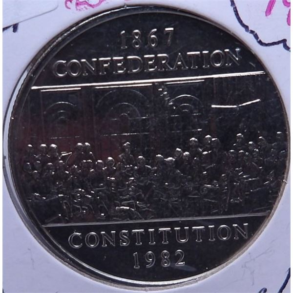 1867 - 1982 CONFEDERATION CANADA CONSTITUTION DOLLAR
