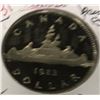Image 1 : 1983 PROOF CAMEO CANADA VOYAGER DOLLAR